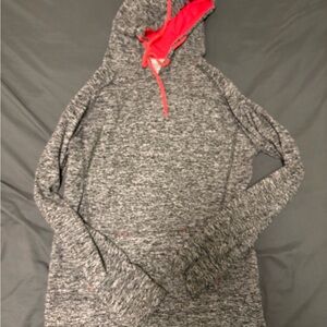 J. America Charcoal and Coral Hoodie